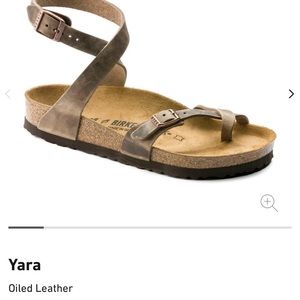 Women’s Birkenstock Oiled Leather Yara Sandal Size 39 (8.5)